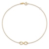 Thumbnail Image 0 of Polished Infinity Anklet 14K Yellow Gold 9"