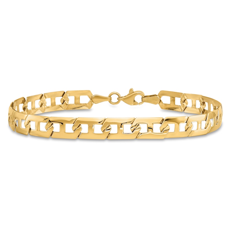 Fancy Link Bracelet 14K Yellow Gold