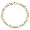 Thumbnail Image 1 of XOXO Bracelet 14K Two-Tone Gold 7.25"