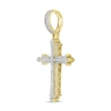 Thumbnail Image 2 of Men's Diamond Charm 1/2 ct tw Round 10K Yellow Gold/Rhodium
