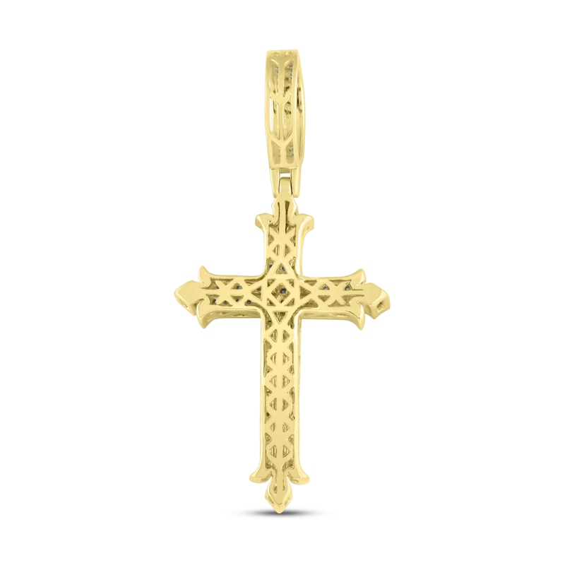 Main Image 4 of Men's Diamond Charm 1/2 ct tw Round 10K Yellow Gold/Rhodium