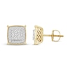 Thumbnail Image 2 of Men's Diamond Earrings 1 ct tw Round 10K Yellow Gold