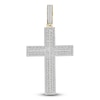 Thumbnail Image 1 of Men's Diamond Charm 2 ct tw Round/Baguette 10K Yellow Gold