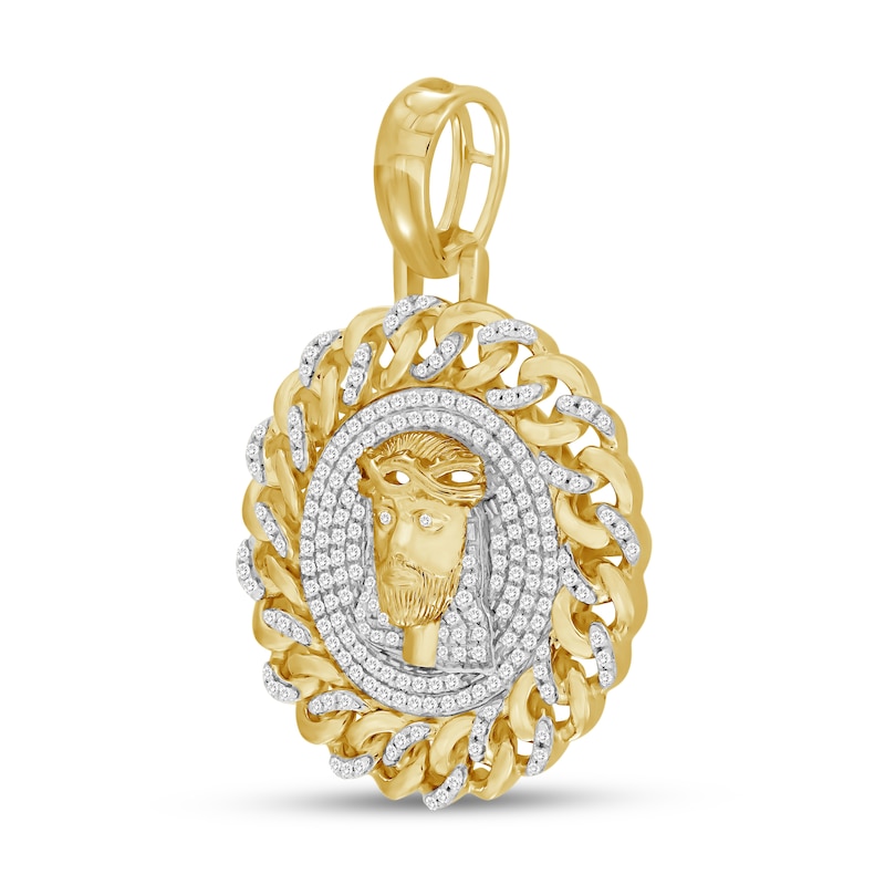 Main Image 2 of Men's Diamond Charm 1/2 ct tw Round 10K Yellow Gold
