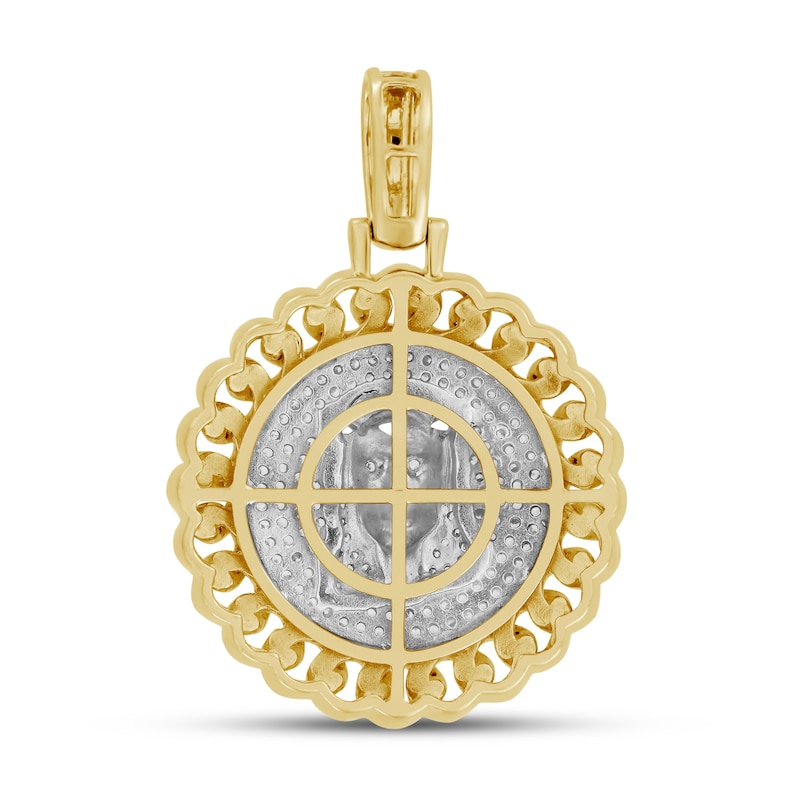 Main Image 4 of Men's Diamond Charm 1/2 ct tw Round 10K Yellow Gold
