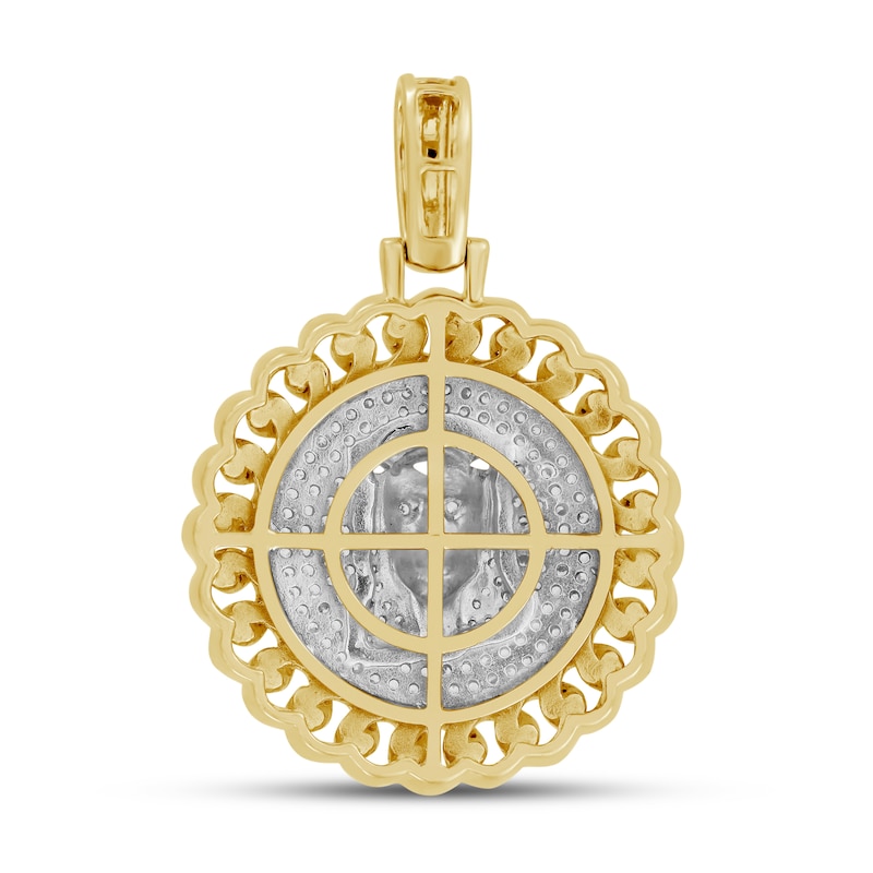 Men's Diamond Charm 1/2 ct tw Round 10K Yellow Gold