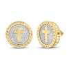Thumbnail Image 1 of Men's Diamond Stud Earrings 1/4 ct tw Round 10K Yellow Gold