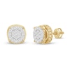 Thumbnail Image 1 of Men's Diamond Stud Earrings 1/2 ct tw Round 10K Yellow Gold