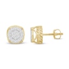 Thumbnail Image 1 of Men's Diamond Stud Earrings 1/2 ct tw Round 10K Yellow Gold