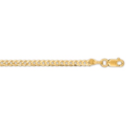 Curb Chain Anklet 14K Yellow Gold 10"