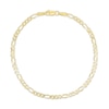 Thumbnail Image 1 of Figaro Chain Anklet 14K Yellow Gold 10"