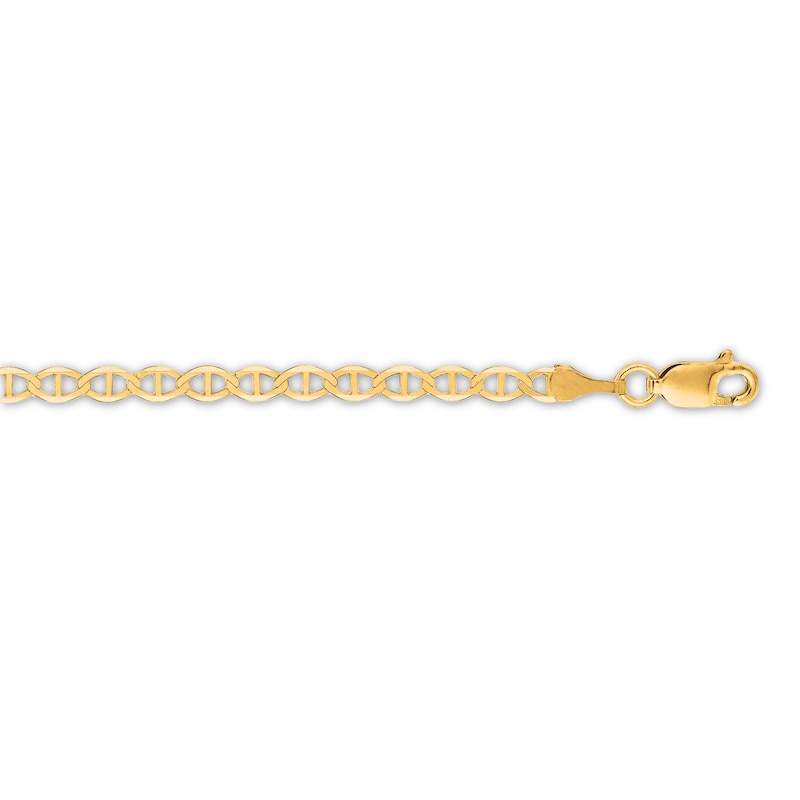 Main Image 1 of Mariner Chain Anklet 14K Yellow Gold 10"