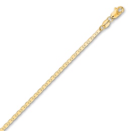 Link Chain Anklet 14K Yellow Gold 10"