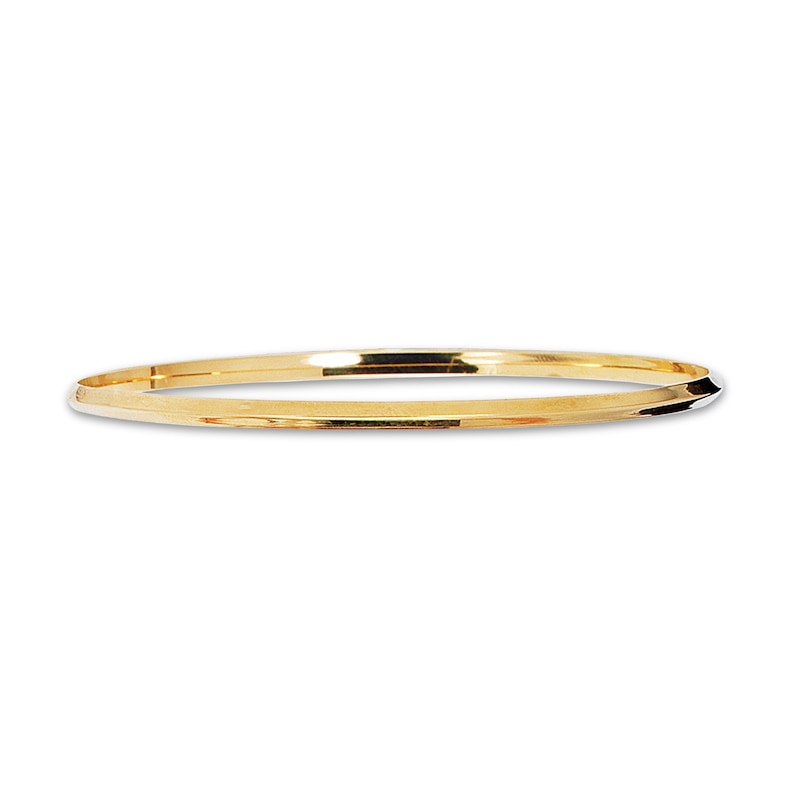 Main Image 1 of Stackable Bangle Bracelet 14K Yellow Gold 8"