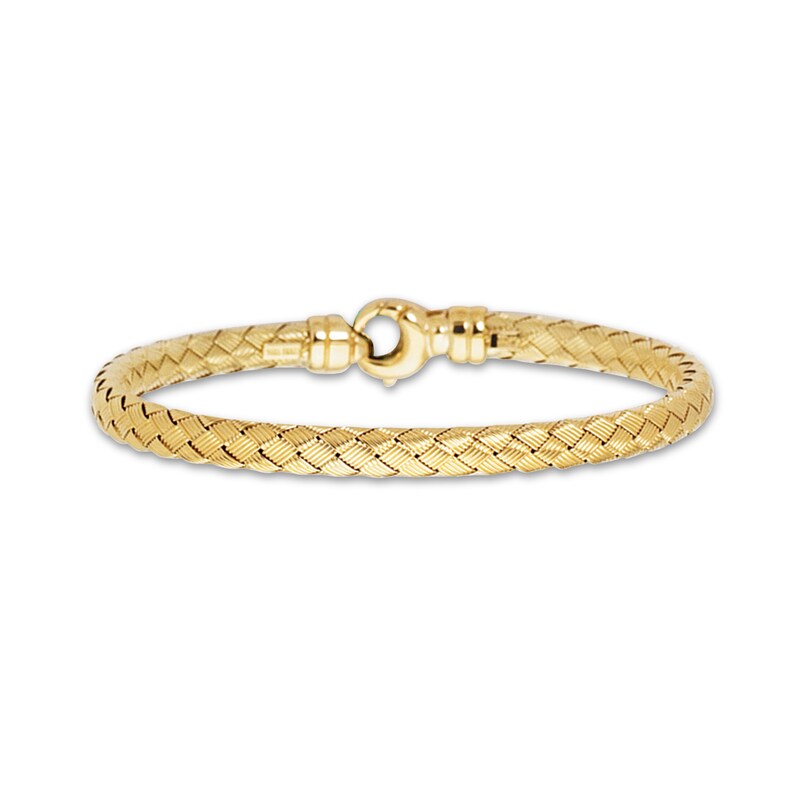Main Image 1 of Weave Bracelet 14K Yellow Gold 7.25"