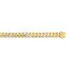 Thumbnail Image 2 of Diamond Curb Chain Necklace 1-1/5 ct tw Round 10K Yellow Gold