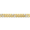Thumbnail Image 2 of Men's Diamond Curb Bracelet 7/8 ct tw Round 10K Yellow Gold