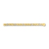 Thumbnail Image 2 of Men's Diamond Curb Bracelet 1-1/6 ct tw Round 10K Yellow Gold