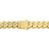 Thumbnail Image 2 of Men's Diamond Curb Bracelet 1-1/6 ct tw Round 10K Yellow Gold