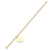 Thumbnail Image 2 of Heart Drop Bracelet 10K Yellow Gold