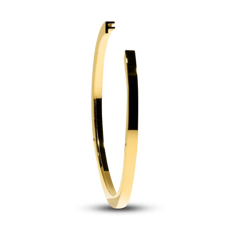 Main Image 1 of Stella Valle Letter F Bangle Bracelet 18K Gold-Plated Brass