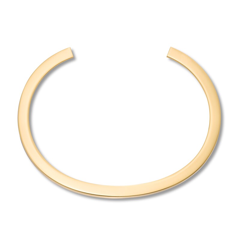 Main Image 2 of Stella Valle Letter F Bangle Bracelet 18K Gold-Plated Brass