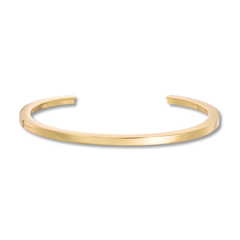 Main Image 3 of Stella Valle Letter F Bangle Bracelet 18K Gold-Plated Brass