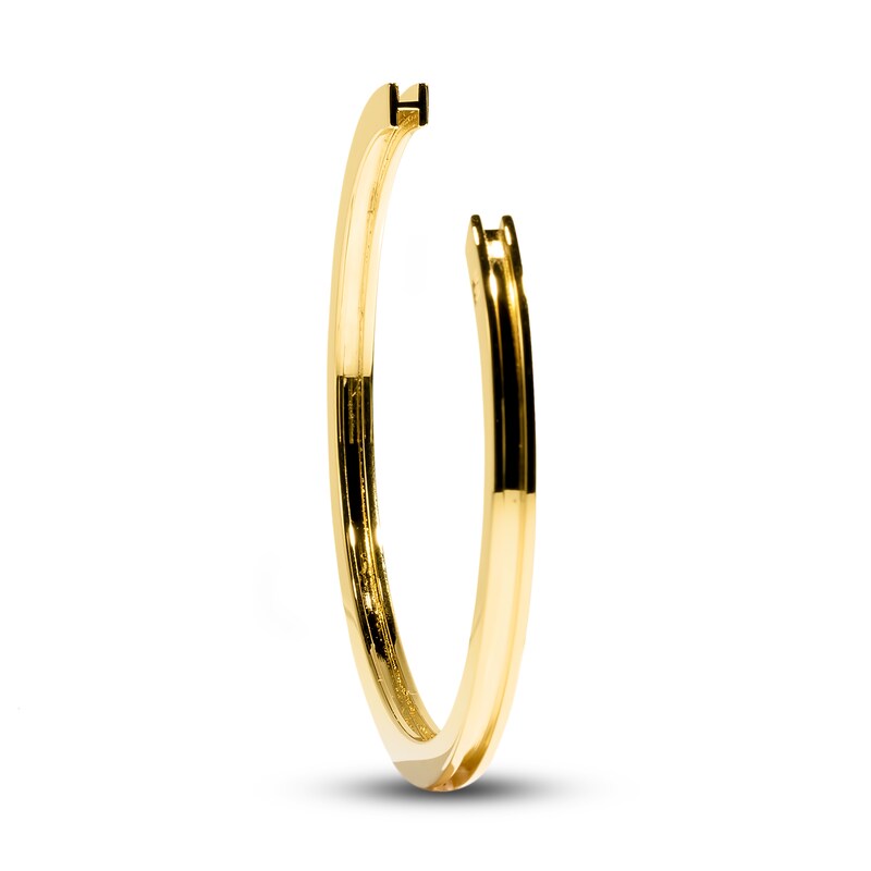 Main Image 1 of Stella Valle Letter H Bangle Bracelet 18K Gold-Plated Brass