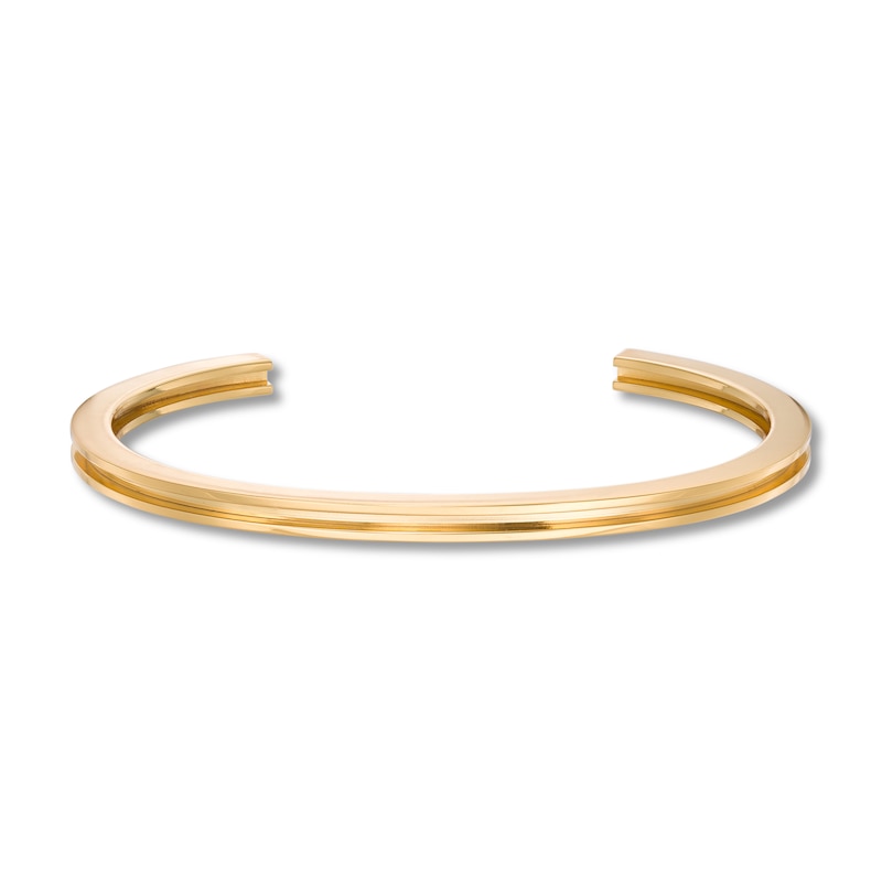 Stella Valle Letter H Bangle Bracelet 18K Gold-Plated Brass