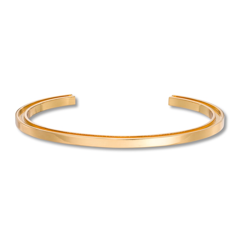 Main Image 3 of Stella Valle Letter I Bangle Bracelet 18K Gold-Plated Brass