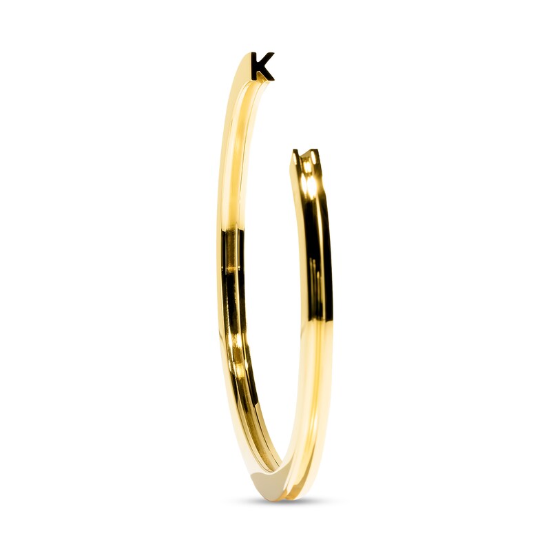 Main Image 1 of Stella Valle Letter K Bangle Bracelet 18K Gold-Plated Brass