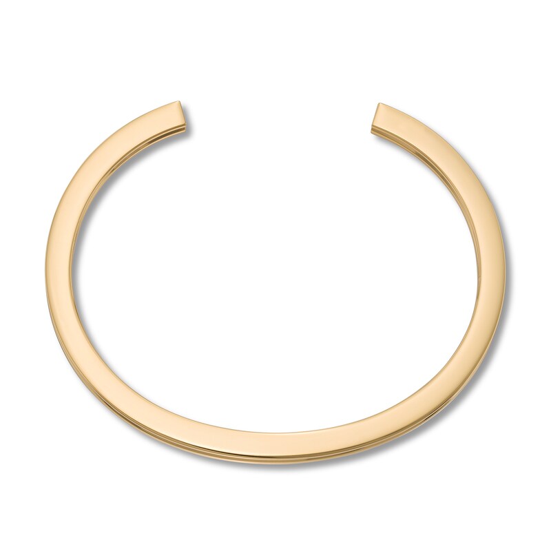 Main Image 2 of Stella Valle Letter K Bangle Bracelet 18K Gold-Plated Brass