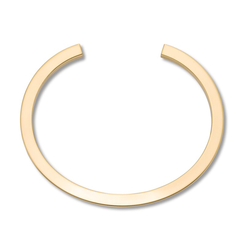 Main Image 2 of Stella Valle Letter L Bangle Bracelet 18K Gold-Plated Brass