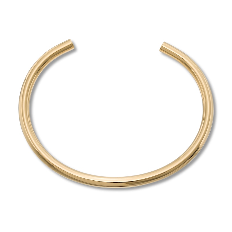 Main Image 2 of Stella Valle Letter O Bangle Bracelet 18K Gold-Plated Brass