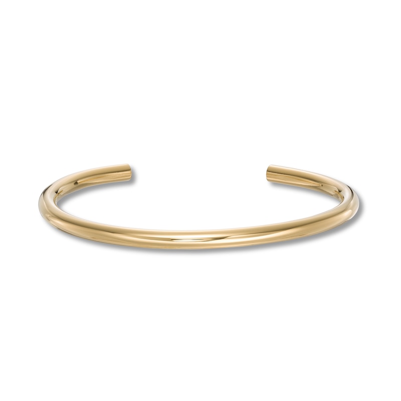 Main Image 3 of Stella Valle Letter O Bangle Bracelet 18K Gold-Plated Brass