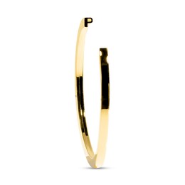 Stella Valle Letter P Bangle Bracelet 18K Gold-Plated Brass