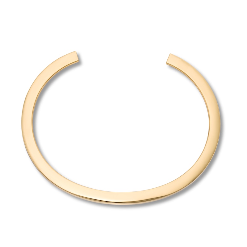Main Image 2 of Stella Valle Letter P Bangle Bracelet 18K Gold-Plated Brass