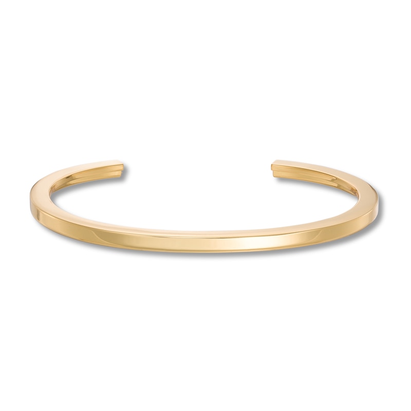 Main Image 3 of Stella Valle Letter P Bangle Bracelet 18K Gold-Plated Brass