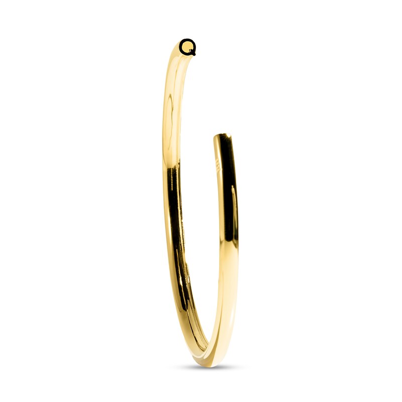 Main Image 1 of Stella Valle Letter Q Bangle Bracelet 18K Gold-Plated Brass