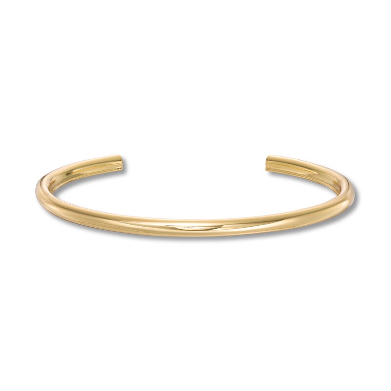Main Image 3 of Stella Valle Letter Q Bangle Bracelet 18K Gold-Plated Brass