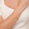 Thumbnail Image 4 of Stella Valle Letter Q Bangle Bracelet 18K Gold-Plated Brass