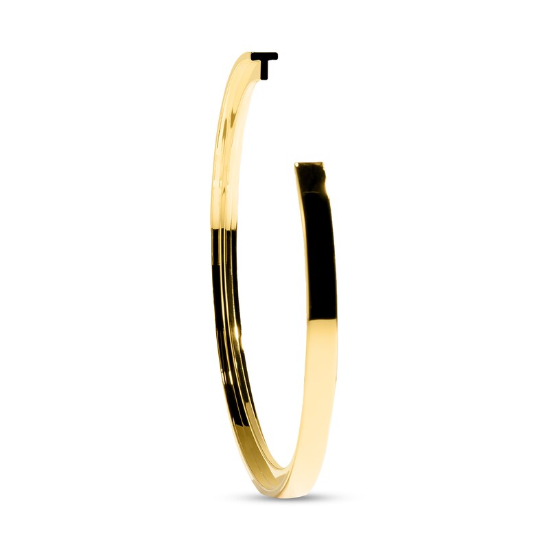 Main Image 1 of Stella Valle Letter T Bangle Bracelet 18K Gold-Plated Brass