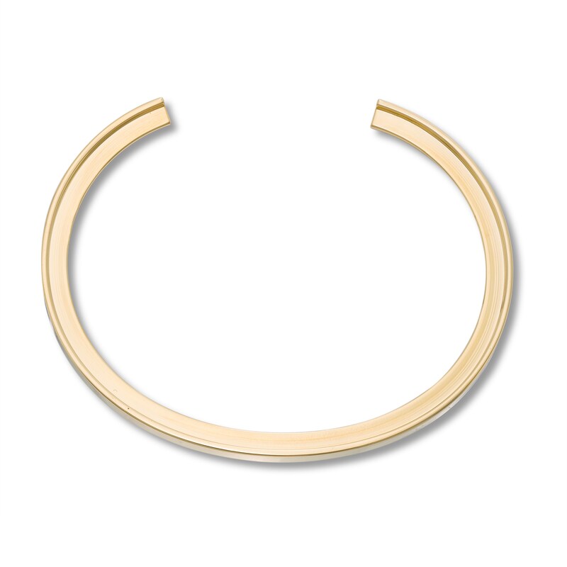 Main Image 2 of Stella Valle Letter T Bangle Bracelet 18K Gold-Plated Brass