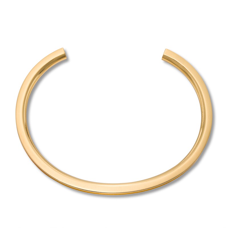 Main Image 2 of Stella Valle Letter U Bangle Bracelet 18K Gold-Plated Brass