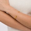 Thumbnail Image 4 of Stella Valle Letter V Bangle Bracelet 18K Gold-Plated Brass