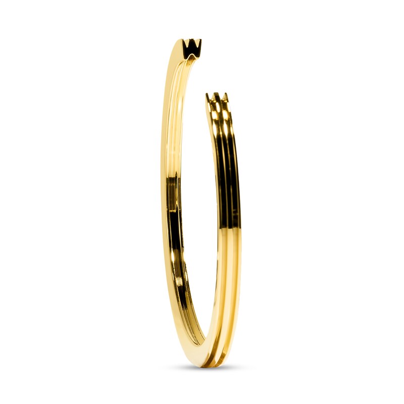 Main Image 1 of Stella Valle Letter W Bangle Bracelet 18K Gold-Plated Brass