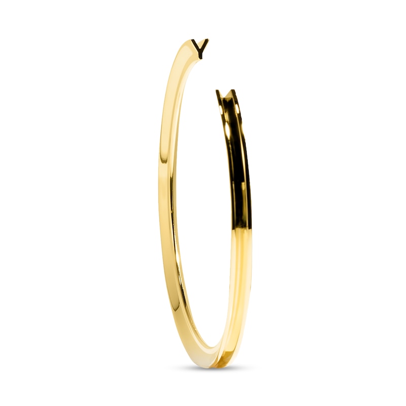 Main Image 1 of Stella Valle Letter Y Bangle Bracelet 18K Gold-Plated Brass