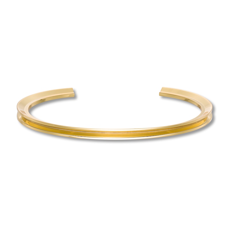 Stella Valle Letter Y Bangle Bracelet 18K Gold-Plated Brass