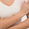 Thumbnail Image 3 of Stella Valle Letter Y Bangle Bracelet 18K Gold-Plated Brass