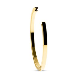 Stella Valle Letter Z Bangle Bracelet 18K Gold-Plated Brass